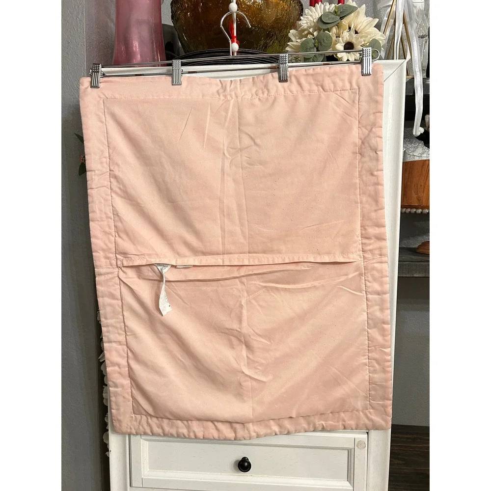 Standard Size Quilted Floral Pillow Shams Set of 2  Envelope Closure